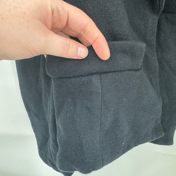 Chaser Black Women Small Open Front Puff Sleeve Casual Modern Classic Jacket - Picture 6 of 9